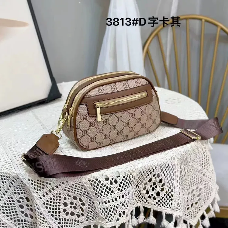 专柜正品品牌单肩轻奢印花夏季多层斜挎包经典复古肩包女式手提包