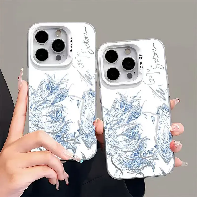 线稿五条悟适用于苹果17iqoo华为oppo小米vivo荣耀彩银手机防摔壳