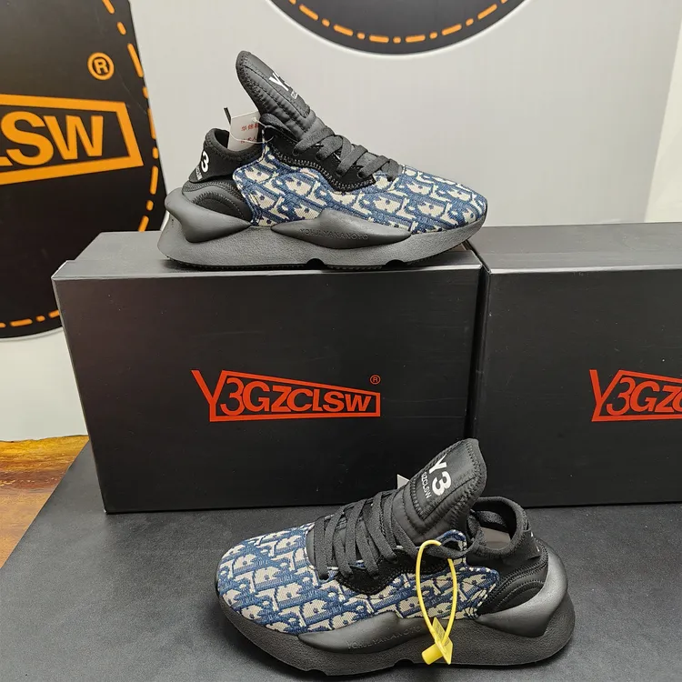 Y3GZCLSW正品新款深蓝D字厚底时尚休闲百搭男女同款运动老爹鞋