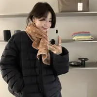 CYYHOME保暖小花双面针织围巾
