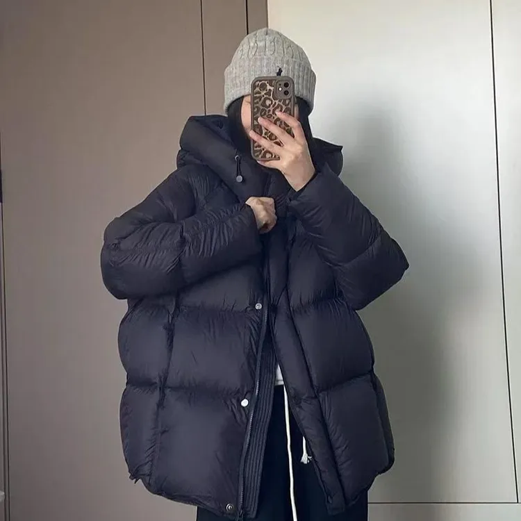 新款正品2025中长款超厚龟背女款爆款2025潮流网红吸睛羽绒服加厚