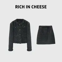 【清清】RICHINCHEESE巴黎小香 2024法式时尚小香风短款时尚套装