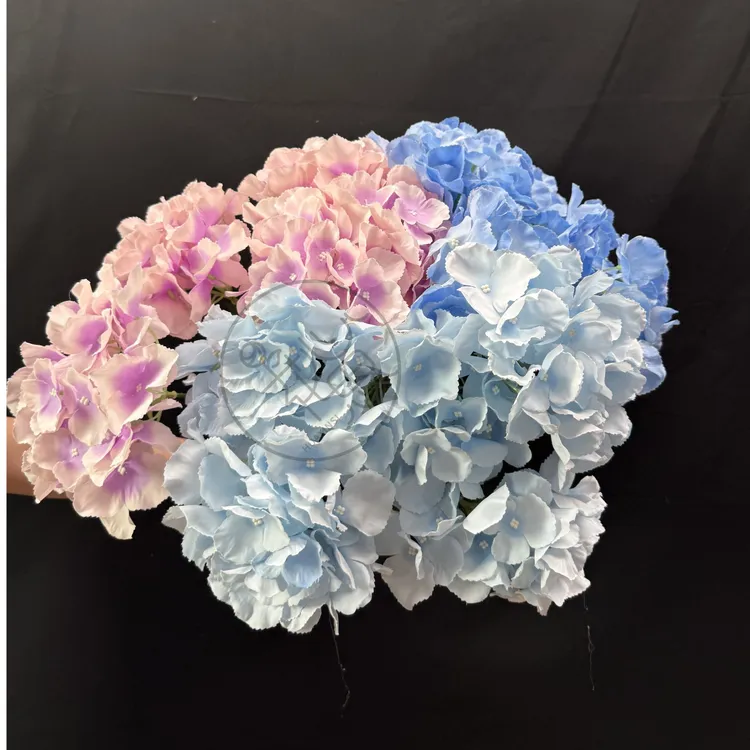 【5头毛布绣球】花心思花材批发仿真花假花花材手捧花客厅装饰批发