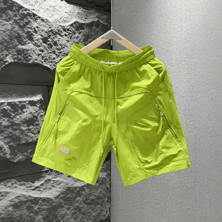2025夏季薄款男士户外工装休闲短裤青年高街痞帅多口袋运动五分裤