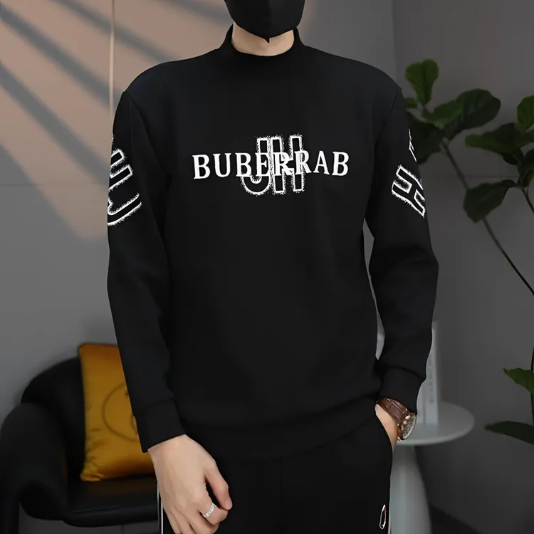 【慕尚名品】25冬季混纺限定加绒圆领卫衣针织显瘦百搭长袖上衣潮01