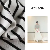 邹邹小个子新品 经典条纹宽松T恤女秋季慵懒感简约百搭长袖上衣
