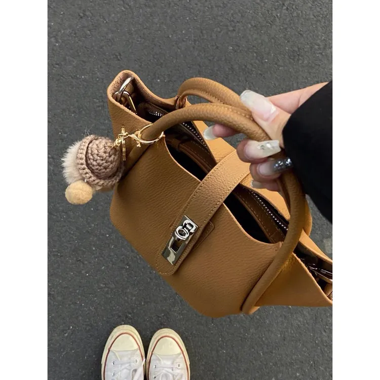 Chavihn KLineh包包2025新款女高级质感小众手提菜篮子包时尚单肩