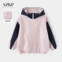 SZKP冬季新款女童保暖上衣中大童休闲时尚儿童加厚外套BGYD556832