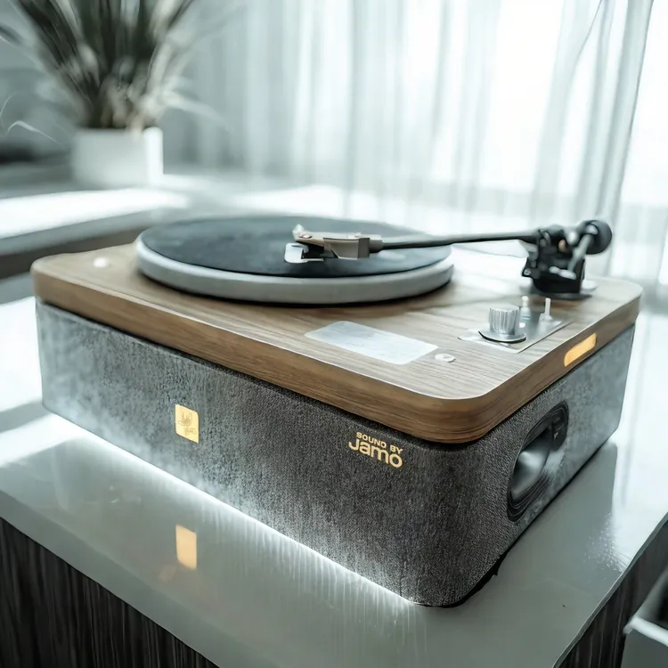 太平洋影音X丹麦尊宝黑胶唱片一体机蓝牙音响唱机带功放+黑胶唱片