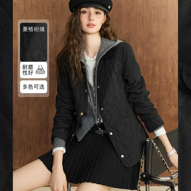 NAA/南瓜谷【拉夫菱格夹克】耏磨亢皱料女装棉服FY4AB0042-A