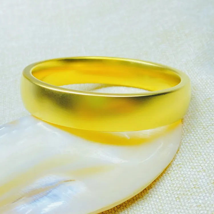 爆款K0165黄色宽版大轮胎手镯多样性发货10509