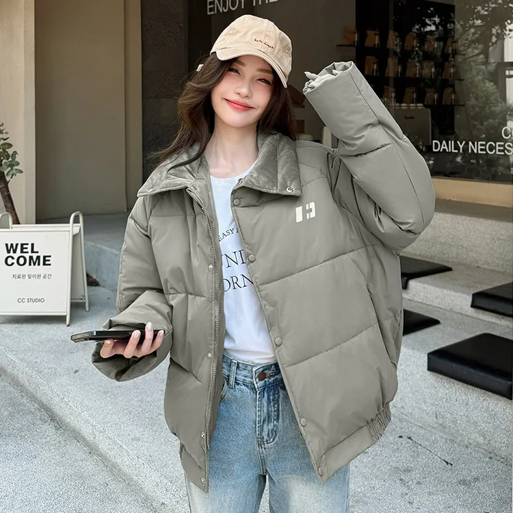 波司登联名SMVP牌服女2025年冬季新款棉衣宽松超好看夹棉袄