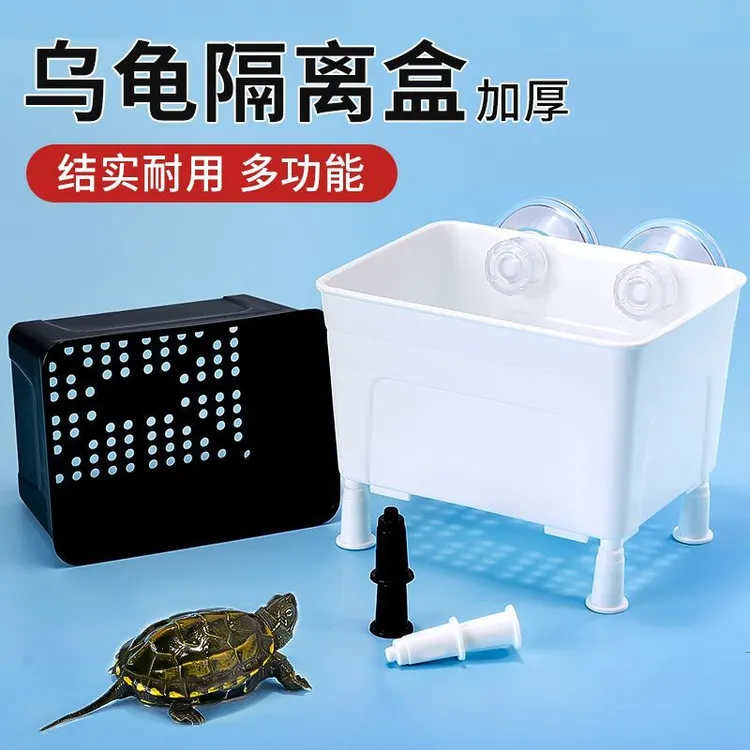 乌龟苗隔离盒黑白发色鱼缸孵化饲养多功能繁殖盒