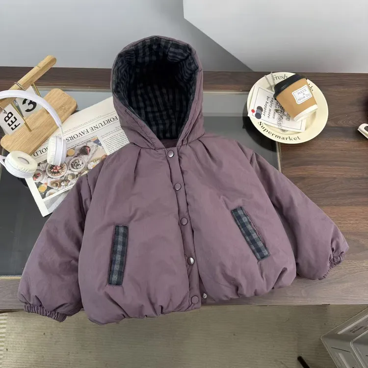 儿童棉服2025冬季新款男女童加绒加厚洋气棉服外套男宝保暖棉袄潮