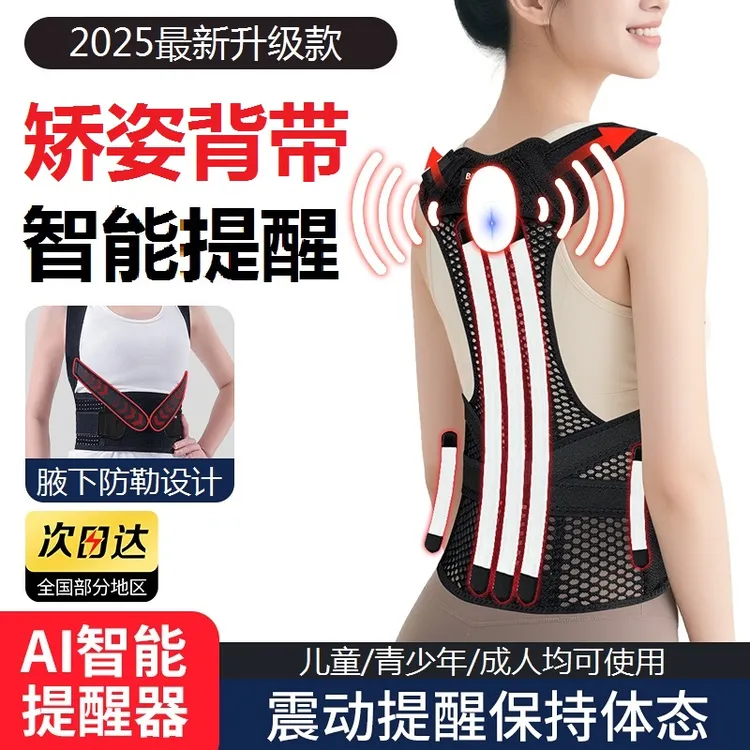 学生青少年驼背开肩矫正器儿童背部脊柱防驼背神器矫姿势背带专用