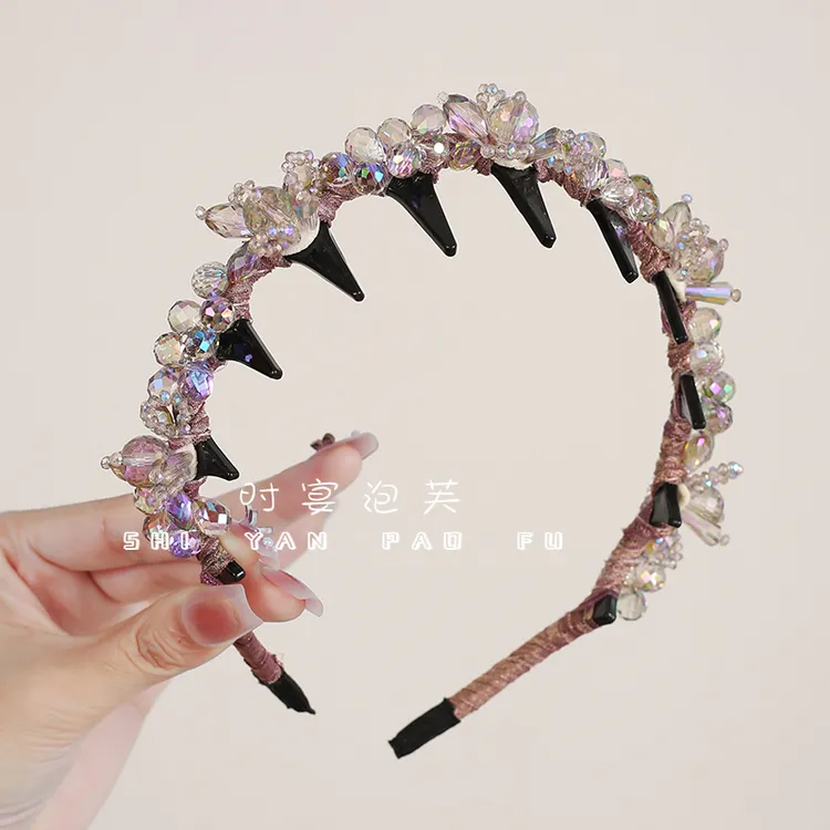 【精灵派对】发箍重工晶晶手工编织波浪压发箍超仙高级感轻奢发饰女