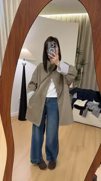 SUSU•【恰好时光】韩系慵懒宽松风衣