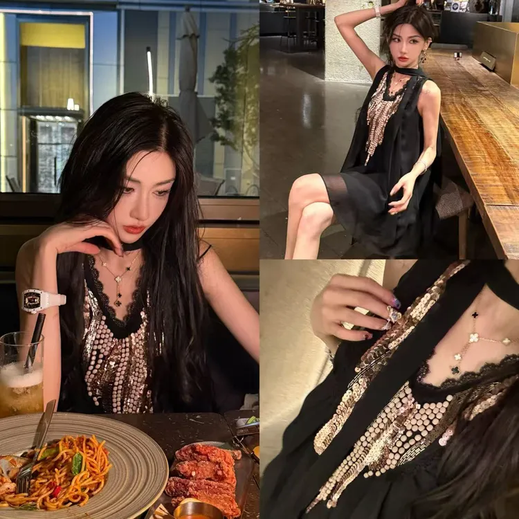 矜贵千金连衣裙！显贵遮肉无缺点！