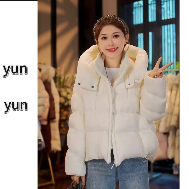 云朵泡芙90白鸭绒羽绒服百搭加厚保暖韩版羽绒服宽松秋冬外套305