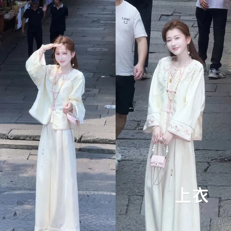 【婷婷】《落花樱》古典雅致 国风短款上衣 TT2SQTY2333