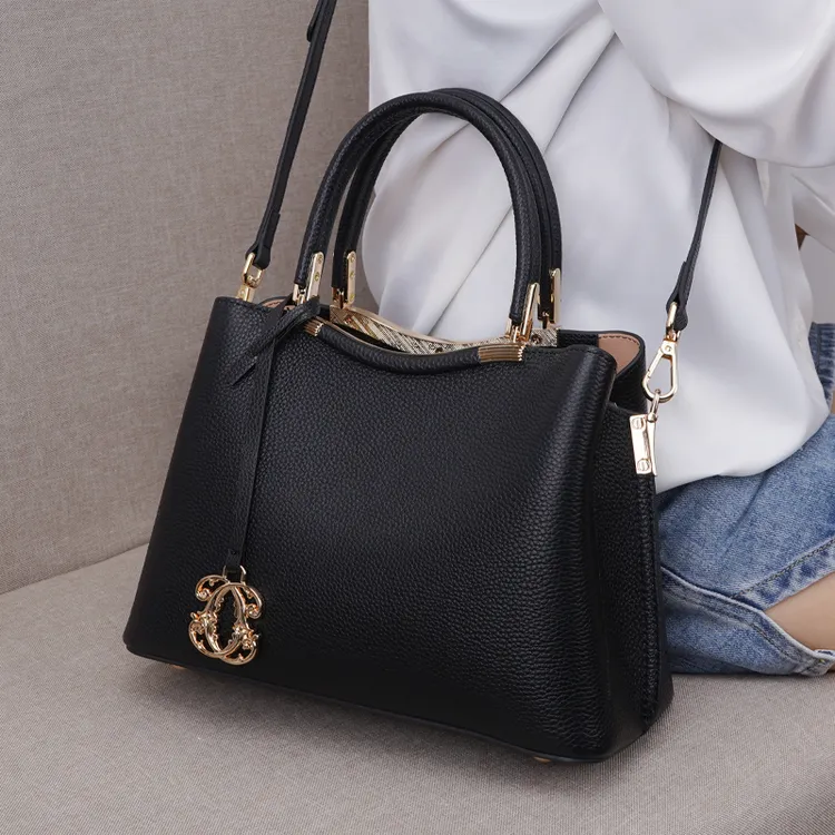 女士斜挎包头层牛皮手提包中年妈妈包真皮通勤单肩包2025新款大气