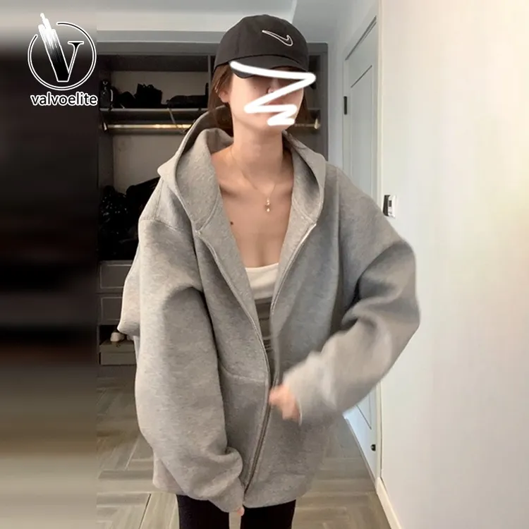 VALVOELITE时尚百搭休闲短款韩系灰色外套女春秋新款今年流行爆款