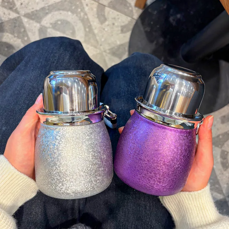 【Ti】时尚福禄杯商务钛杯高档泡茶杯覆钛葫芦婴童保温杯1