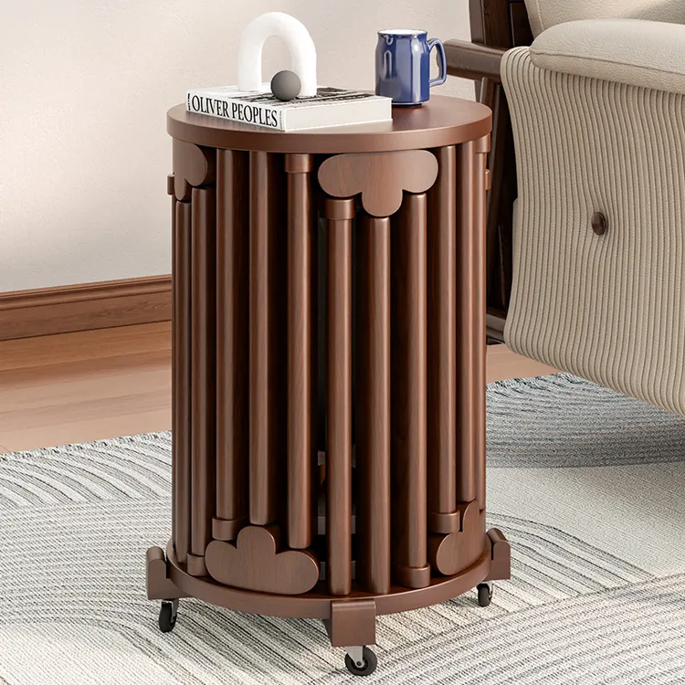 实木圆凳子茶几家用可叠放凳现代吃饭凳子餐桌凳原木新中式叠叠乐