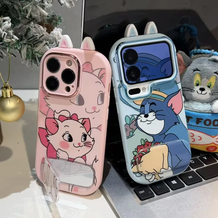 奥菲顿玛丽汤姆猫耳朵支架适用苹果17/16手机壳华为vivoppo小米15