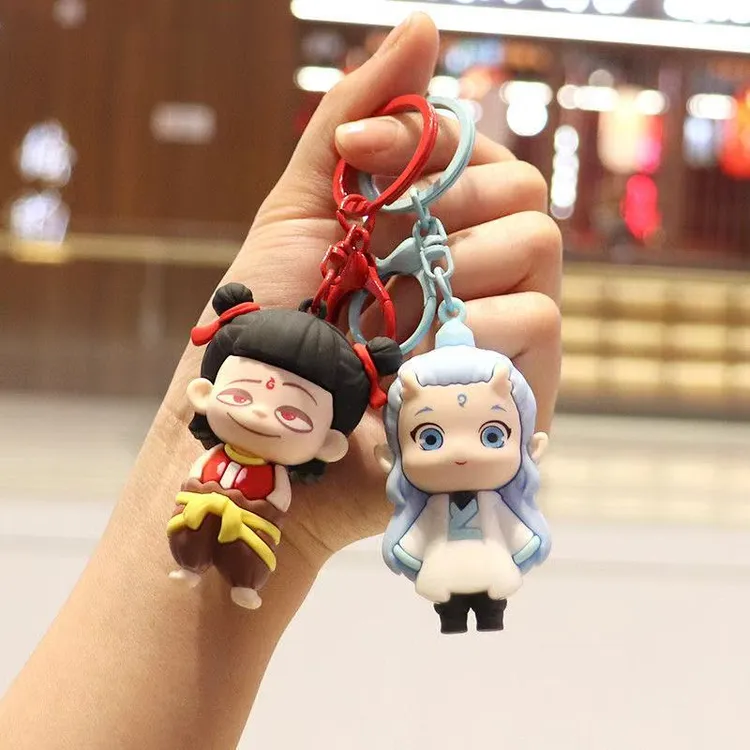 哪吒魔童闹海敖丙立体玩偶可爱装饰钥匙扣书包立体挂件创意小礼物