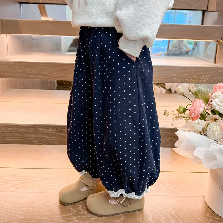 边裤现货童装儿童女童可爱超萌2025年款秋季6岁秋季女童潮款裤子
