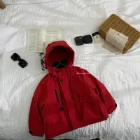 小马家2025冬季儿童连帽纯色棉服D-6710保暖秋冬装二棉棉衣中性