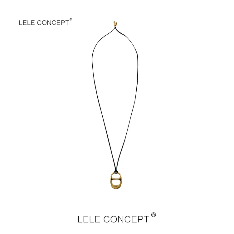 LELE CONCEPT 铜合金布艺项链 丨都市极简吊绳项链UL25S0044W