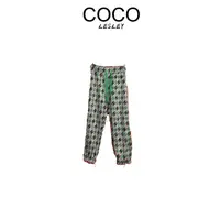 【COCO LESLEY】束口格子大牌时尚潮流女士休闲裤1CK298