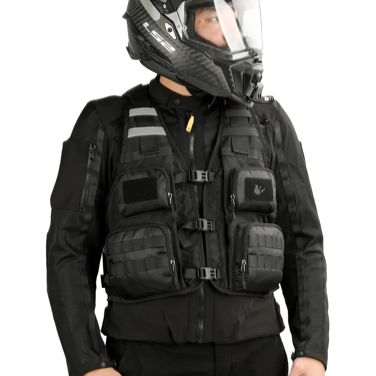 Rhinowalk犀牛 摩托车骑行马甲包便捷水袋马甲工具包背部头盔网兜