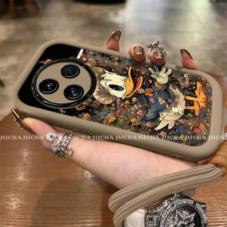 鲜花鸭子适用小米红米k80至尊版手机壳网红爆款小众redmik80ultra