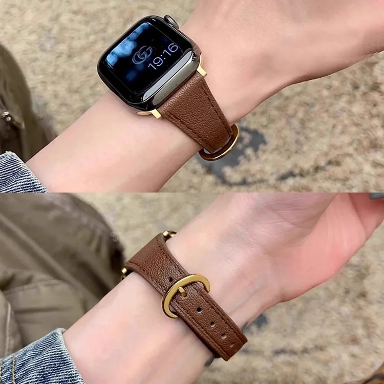 适用小米手环9pro表带10小蛮腰高级马蹄扣皮质红米watch5表带女