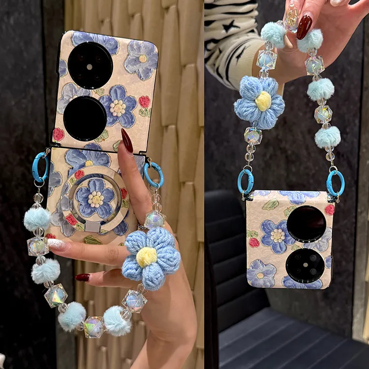 磁吸适用华为pocket2手机壳新款p50pocket折叠屏pockets中轴purax