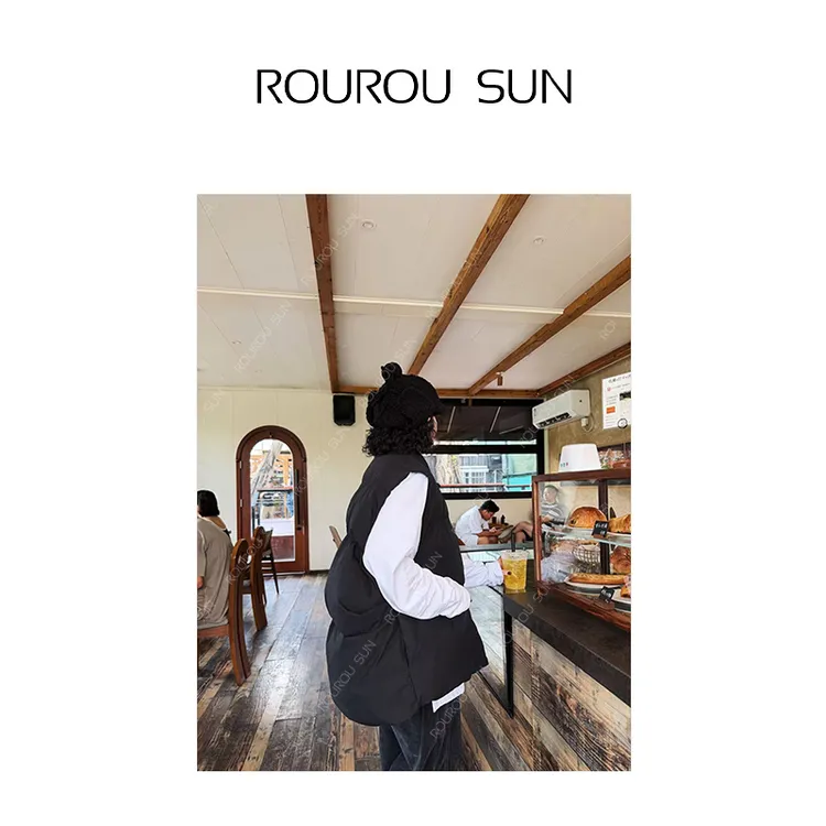 28981早秋款女装复古国风百搭休闲马甲女士设计感外穿棉马甲