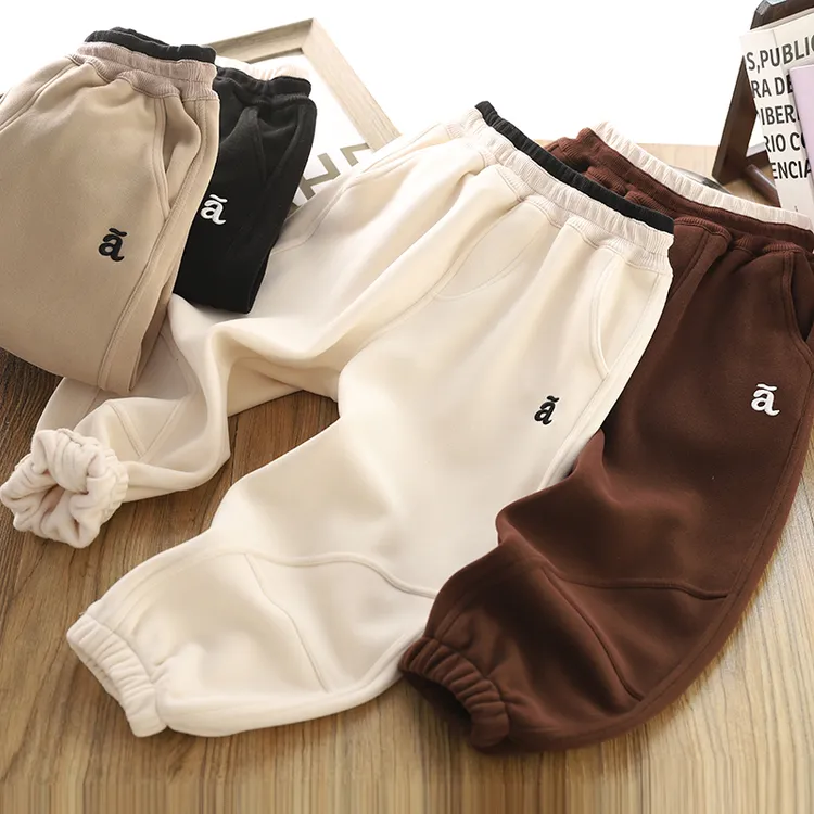 男童加绒运动裤2025秋冬新款儿童装加厚保暖卫裤中大童休闲裤子