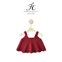 晶晶家【现发】山楂果果女儿童秋装针织吊带叠穿毛衣马甲宝宝 IS774