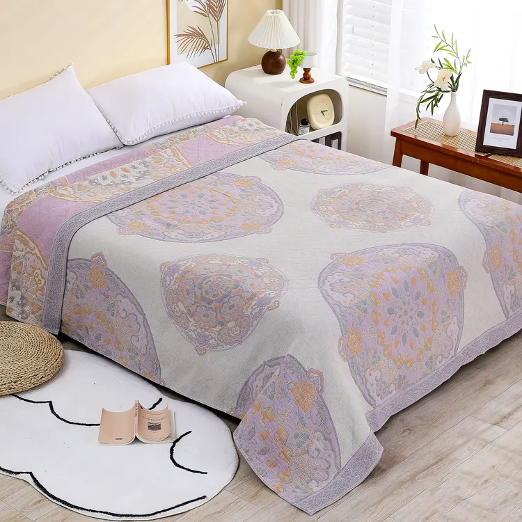 碧佳艺-250*230雨露汉麻铺盖两用多用途床盖