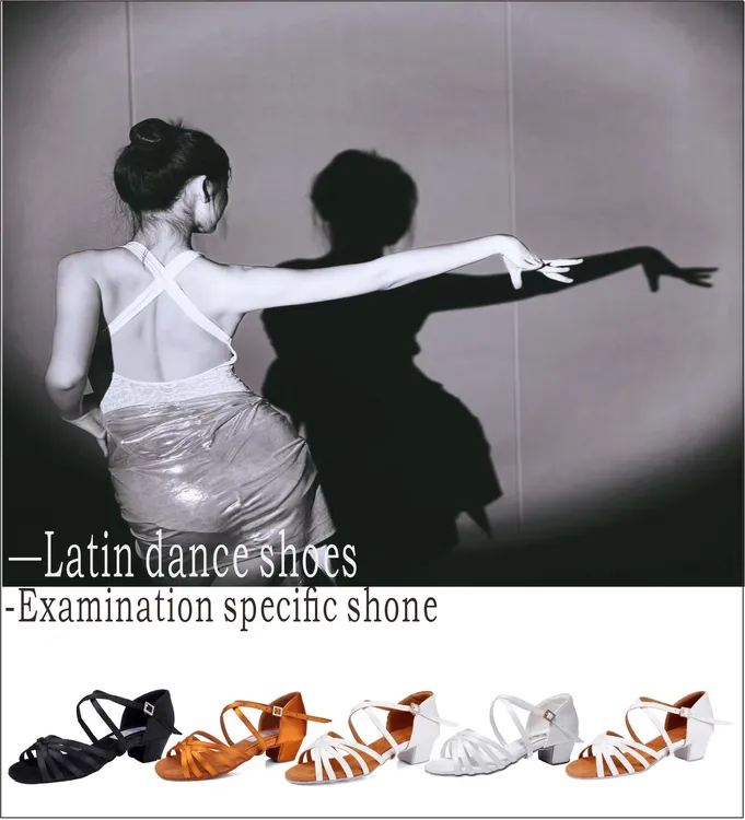 白色藏族舞拉丁舞鞋专业软底女童少儿舞蹈考级鞋
