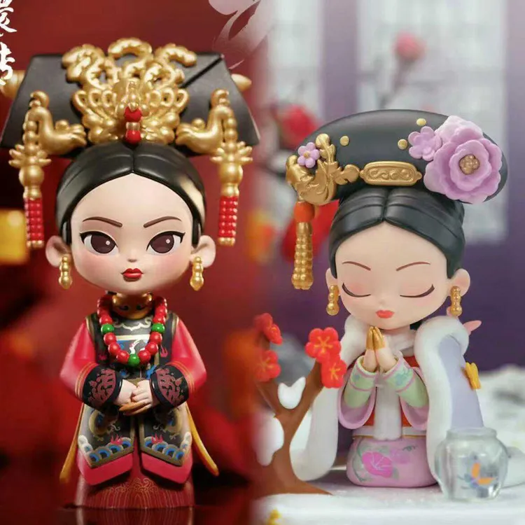 正版甄嬛传熹贵妃华妃年世兰系列盲盒影视摆件手办公仔礼物古风