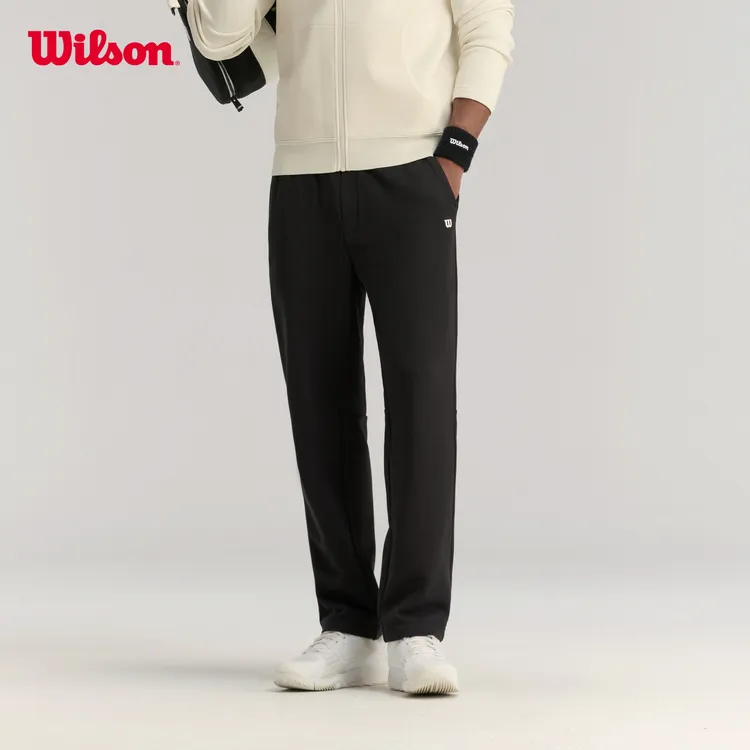 Wilson威尔胜官方25年秋冬新款男士棉感亲肤运动针织长裤WM20127