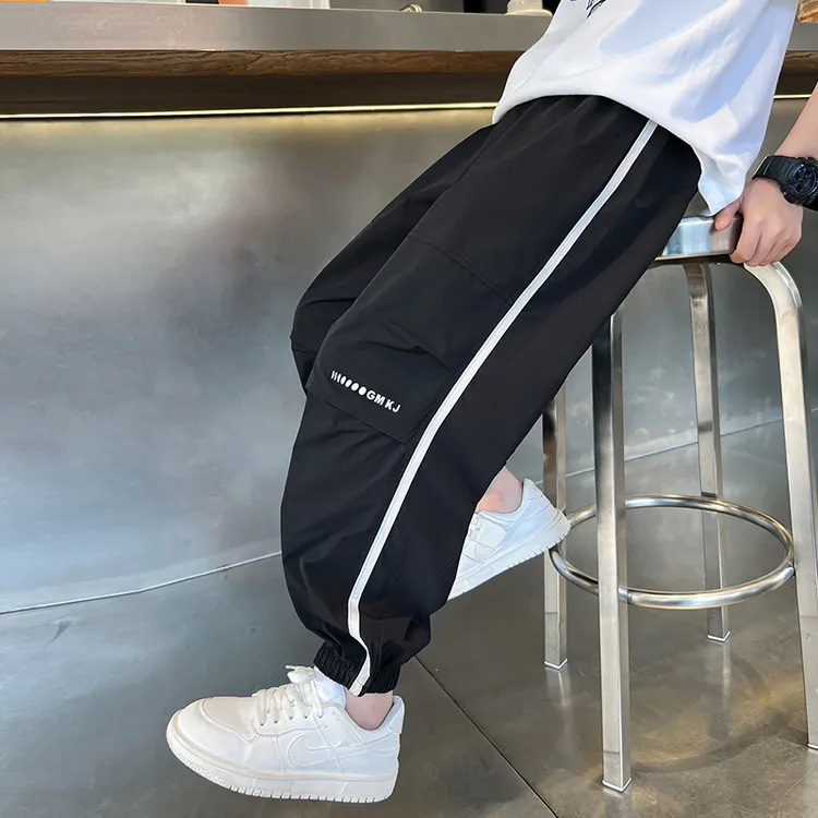 裤子透气冰丝防蚊裤夏季薄款运动速干裤儿童夏装2025新款大男童装