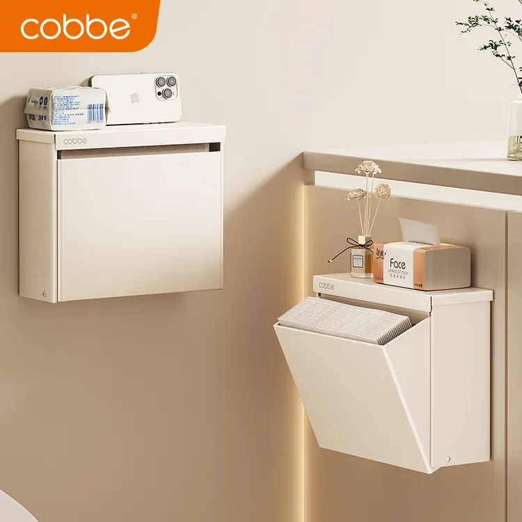 卡贝卫生间纸巾盒壁挂式草纸厕纸盒卫生纸置物架免打孔厕所抽纸盒