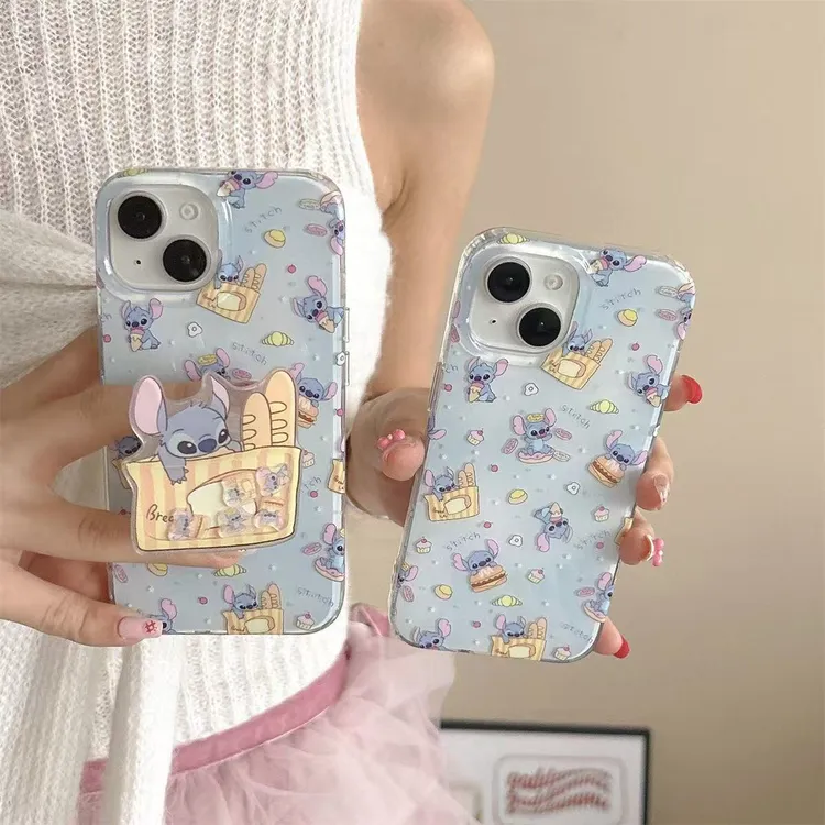 史迪仔摇摇乐支架适用苹果17Promax手机壳vivo华为oppo小米15防摔