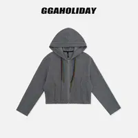 GGAHOLIDAY时尚休闲简约宽松连帽秋冬舒适百搭短款外套-154161