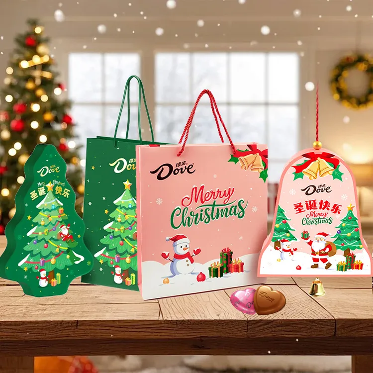 德芙心语巧克力多款礼盒圣诞树铁盒26粒/圣诞铃铛26粒情侣闺蜜礼